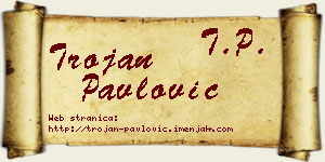 Trojan Pavlović vizit kartica